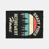 Shady Nes Funny Quote Retirement Day Party Home  Fleece Deken (Voorkant (Horizontaal))