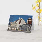 "Shady Oak Farm" kerstkaart Kaart (Gele Bloem)