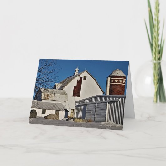 "Shady Oak Farm" kerstkaart Kaart (Voorkant)
