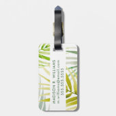 Shady Palms Bagagelabel (Achterkant verticaal)