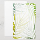 Shady Palms Briefpapier (Voorkant / Achterkant)