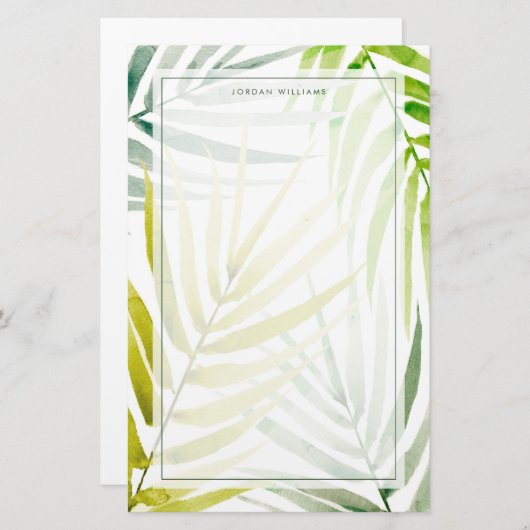 Shady Palms Briefpapier (Voorkant / Achterkant)