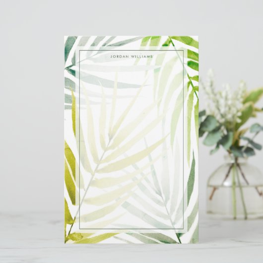 Shady Palms Briefpapier (Staand voorkant)