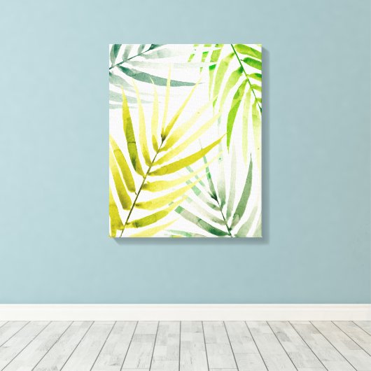 Shady Palms Canvas Afdruk (Insitu (Houten vloer))
