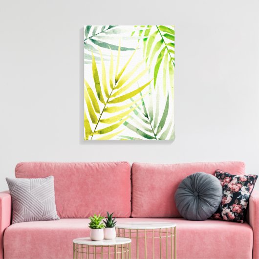 Shady Palms Canvas Afdruk (Insitu (Woonkamer))