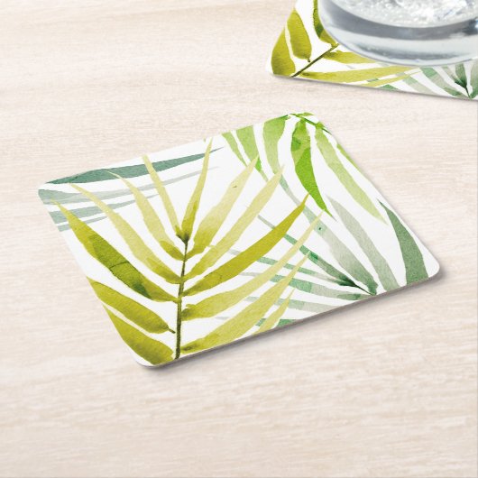 Shady Palms Kartonnen Onderzetters (Schuin)