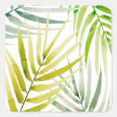 Shady Palms Vierkante Sticker (Voorkant)