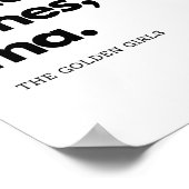 Shady Pines, Ma - Klassieke Gouden Meisjes Quote Poster (Hoek)