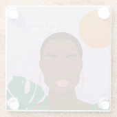 Shady Pisces Quotes Glazen Onderzetter (Achterkant)