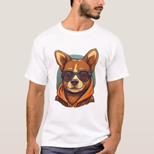 Shady Pup, kap naar beneden! T-shirt (Voorkant)