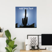 Shady Saguaro Poster (Thuiskantoor)