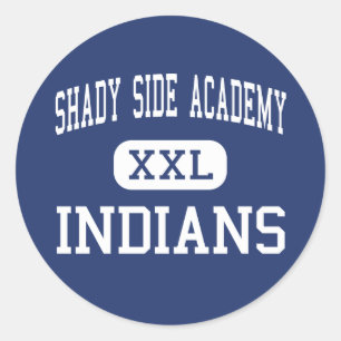 Shady Side Academy Indianen Midden Pittsburgh Ronde Sticker