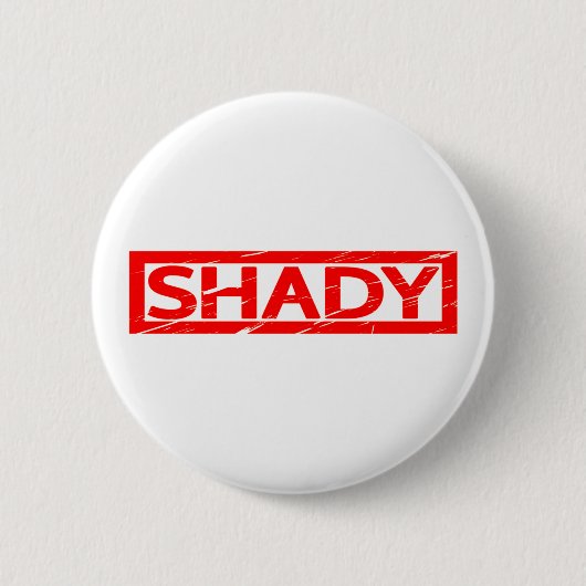 Shady Stamp Ronde Button 5,7 Cm (Voorkant)