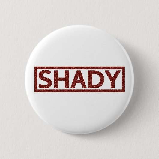 Shady Stamp Ronde Button 5,7 Cm (Voorkant)