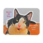 Shady Tuxedo Cat Magneet (Horizontaal)