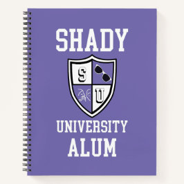 Shady University Alum afstudeerder, gepersonalisee Notitieboek