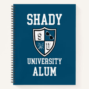 Shady University Alum afstudeerder gepersonaliseer Notitieboek