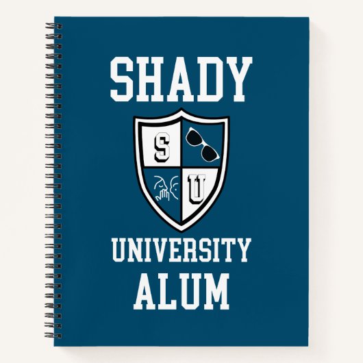 Shady University Alum afstudeerder gepersonaliseer Notitieboek (Voorkant)