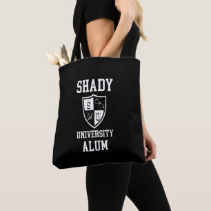 Shady University Alum afstudeerder op maat gemaakt Tote Bag
