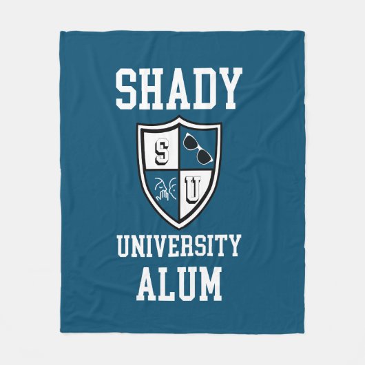Shady University Alum gossip zonnebril oceanblauw Fleece Deken (Voorkant)