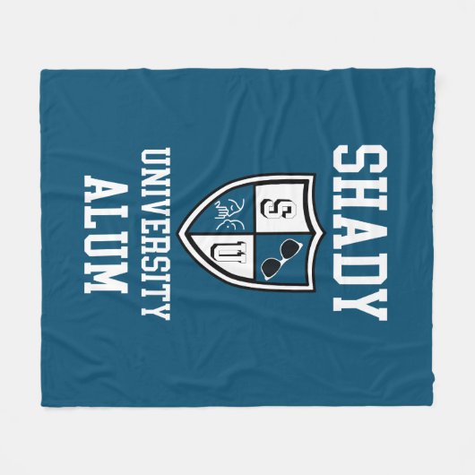 Shady University Alum gossip zonnebril oceanblauw Fleece Deken (Voorkant (Horizontaal))