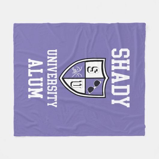 Shady University Alum gossip zonnebril periwinkle Fleece Deken (Voorkant (Horizontaal))