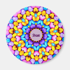 SHAE ~ Gepersonaliseerd paaspatroon fractal ~ Magneet
