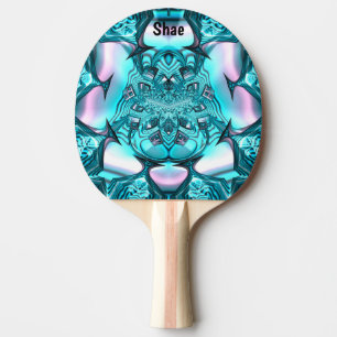 SHAE ~ MARSHMALLOWS ~ Roze Blauw Origineel Fractal Tafeltennisbatje