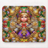 SHAE ~ Vintage kerstpop ~ Mousepad Muismat (Voorkant)