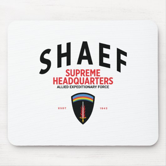 SHAEF Supreme Hoofdkantoor Muismat (Voorkant)