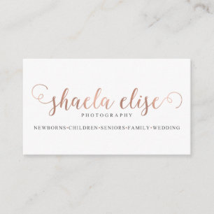Shaela Davis fotografie Visitekaartje