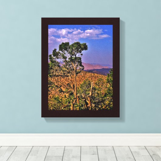 Shafa Mountains Canvas Afdruk (Insitu (Houten vloer))
