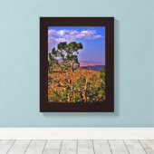 Shafa Mountains Canvas Afdruk (Insitu (Houten vloer))