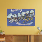 Shafer Lake - Grote Letter-scènes Canvas Afdruk (Insitu (Woonkamer))