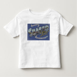 Shafer Lake - Grote Letter-scènes Kinder Shirts