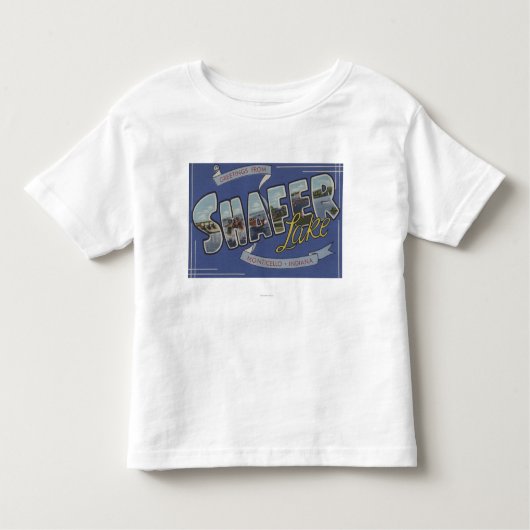 Shafer Lake - Grote Letter-scènes Kinder Shirts (Voorkant)