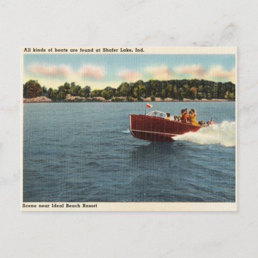  Shafer Lake, Indiana Briefkaart (Voorkant)