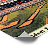 Shafer Lake, Indiana Ideal Beach Resort Poster (Hoek)