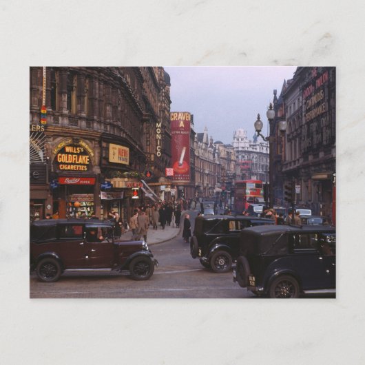 Shaftesbury Avenue 1949 Briefkaart (Voorkant)