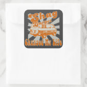 SHAG CARPET HEEFT MIJN LIFE TOOLBOX VERANDERD VIERKANTE STICKER (Tas)