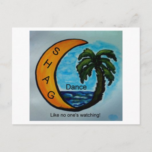 SHAG DANCE BRIEFKAART (Voorkant)