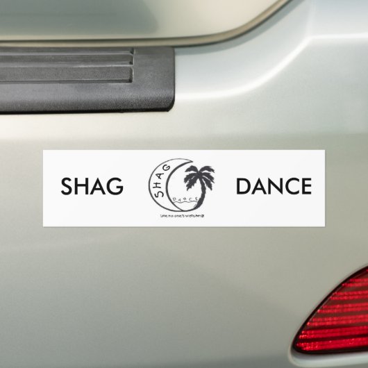 SHAG DANCE BUMPERSTICKER (Op auto)