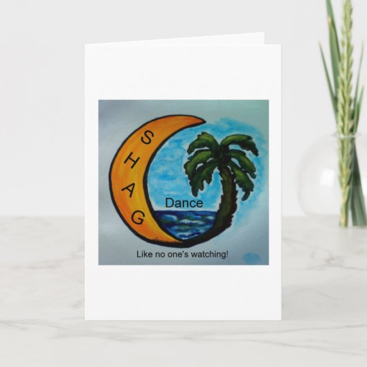 SHAG Dance Wenskaart Kaart (Voorkant)