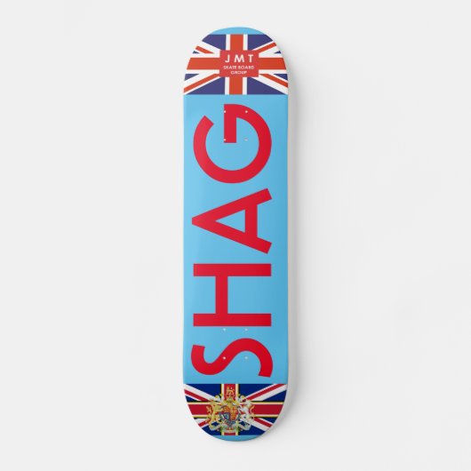 SHAG OFFICIËLE UK Skateboard (Voorkant)