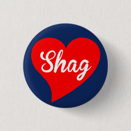 Shag Red Heart, Sailor Ronde Button 3,2 Cm