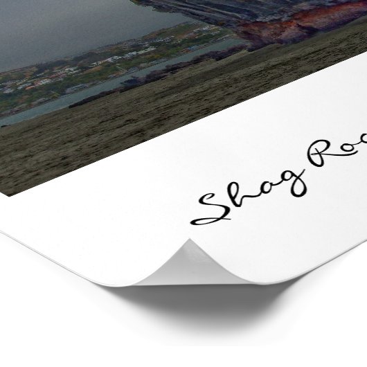 Shag Rock, Sumner, Christchurch, Nieuw-Zeeland Poster (Hoek)