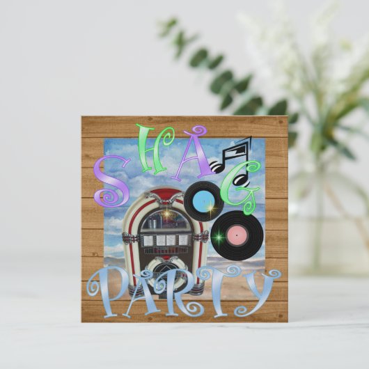 Shag - Uitnodiging voor dansfeest (Staand voorkant)