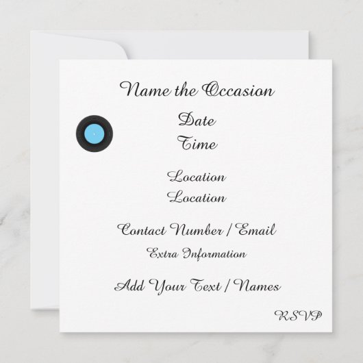 Shag - Uitnodiging voor dansfeest (Achterkant)