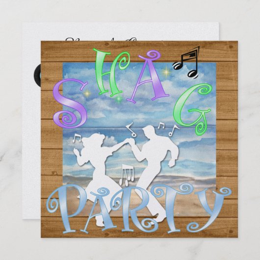 Shag - Uitnodiging voor dansfeest (Voorkant / Achterkant)