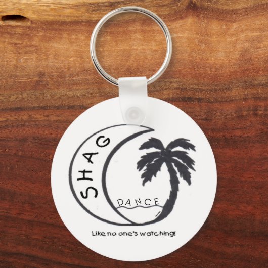 SHAG Zoals niemand kijkt! Button Sleutelhanger (Voorkant)